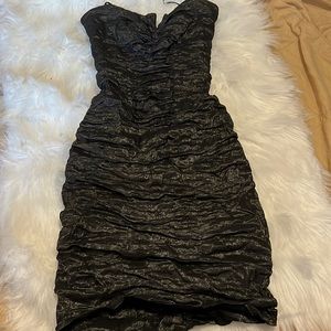 Nicole Miller black scrunch dress size 4